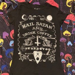Hail Satan Drink Coffee Tee